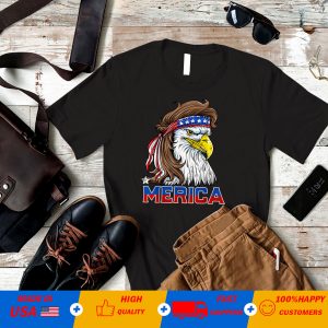 Merica Eagle Happy Independence Day T Shirt