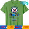 Official Campeones 2021 Deportivo Football Cruz Azul Liga Bbva Green T-shirt