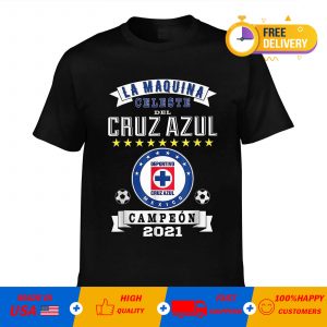 Cruz Azul Campeon 2021 Futbol Mexicano La Maquina Celeste Vintage T-Shirts