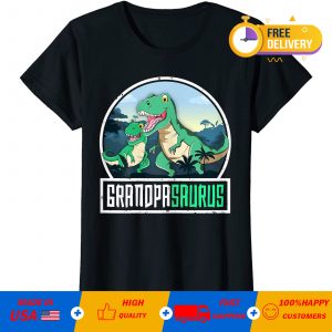 Grandpasaurus Dinosaur Grandpa Saurus Family Matching Premium T-Shirt
