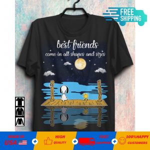Nice Snoopy Best Friends Come In All Shapes And Sizes Vintage T-shirt