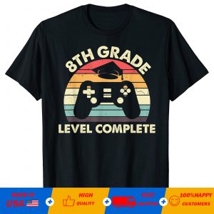 Gamer 8th Grade Level Complete 2021 Vintage Tshirt