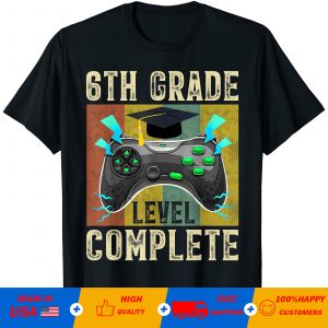 Funny Graduation 6Th Grade Level Complete Gamer Class 2021 Premium T-Shirt