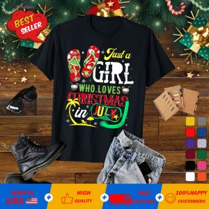 Just A Girl Who Loves Christmas In July Summer T-Shirt
