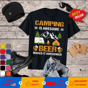 Funny Camping Drinking T-Shirt