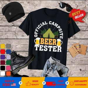 Official Camping Beer Tester Lover Shirt