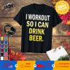 CHIN UP Women's Workout for Beer Racerback Tank Top T-shirt