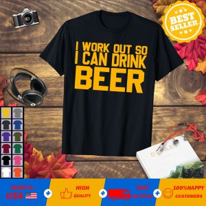 Work Out Drink Beer Mens T-Shirt