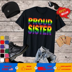 Womens Proud Mom LGBT Pride Mom Rainbow Proud Mom V-Neck T-Shirt