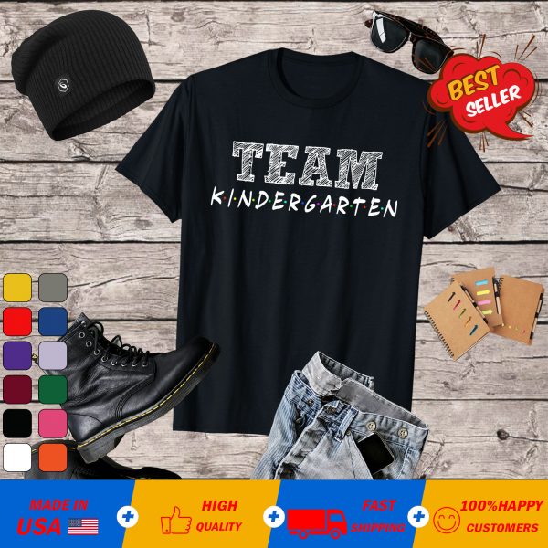 Team Kindergarten Heart Funny Teacher Student Back to School T-Shirt