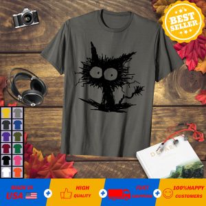 Hiss Off Funny Cat Black Cat Funny Halloween Gift T-Shirt