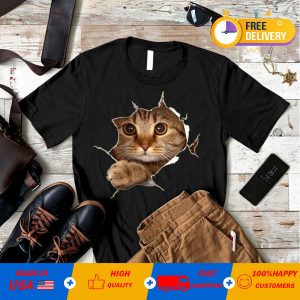 Women's and Men's Summer Cat Printed T-Shirts