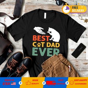 Meilleur papa de chat jamais T-shirt