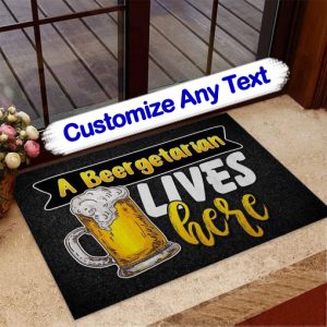 A Beergetarian Lives Here – Beer Doormat
