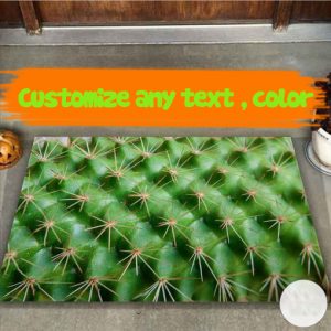 Cactus 3D Doormat Welcome Floor Mat, Housewarming Doormats Gift Rug, New Home Decor Family Outdoor Indoor Decoration