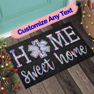 Home Sweet Home – EMT Holographic Doormat