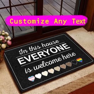 In This House Everyone Is Welcome Here, Human Rights Doormat, Funny Housewarming Gift