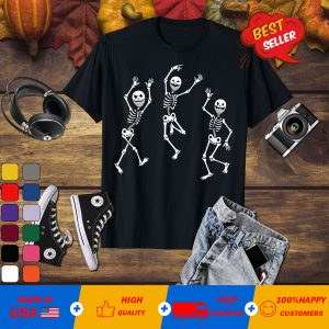 Dance of Death Macabre Skeleton Tshirt Skull Halloween 2018 T-Shirt