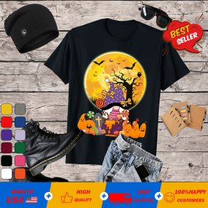 Gnome Witch Halloween Costume Pumpkin Autumn Fall Holiday T-Shirt