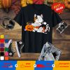 Halloween Pumpkin Cat Shirt, Cat Costume Halloween T-Shirt