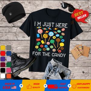 I'm Just Here For The Candy Lollipop Sweets Gift Halloween T-Shirt