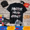 Scary Horror Film Movie Addict Halloween Skull T-Shirt
