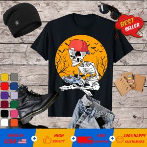 Halloween Shirt Men Boys Gamer Gift Skeleton Shirt for Boys T-Shirt