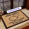 Night Shift Nurse Sleeping Ring The Doorbell If You Dare Doormat, Outdoor Floor Mat, Custom Doormats Rug, New Home Family Gift,