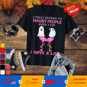 Wavetshirt – Sunflower ghost I fully intend to haunt people when I die T-shirt