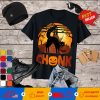 Black Cat Witch Chonk Pumpkin Blood moon Halloween T-Shirt