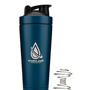 Hydra Cup - [3 PACK] Insulated Stainless Steel Shaker Bottle with Blenders, Double Walled Vacuum Protein Mixes Shaker Cup, Keep Hot & Cold (3)