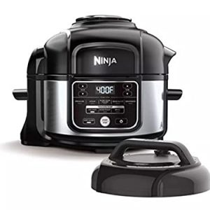 Ninja Foodi Programmable 10-in-1 5-Quart Pressure Cooker and Air Fryer - FD101 Stainless Steel (Renewed)