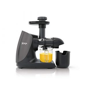 Ninja JC101 Cold Press Pro Compact Powerful Slow Juicer with Total Pulp Control and Easy Clean, Graphite, 13.78 in L x 6.89 in W x 14.17 in H