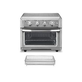 Cuisinart TOA-60 Convection Toaster Oven Airfryer (Silver) With Extra Basket