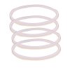 Anbige 4PCS White Rubber Sealing O-Ring Gasket Replacement Parts ,Compatible with Ninja Juicer Blender Replacement Seals (4 3.22inch gaskets)