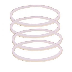 Anbige 4PCS White Rubber Sealing O-Ring Gasket Replacement Parts ,Compatible with Ninja Juicer Blender Replacement Seals (4 3.22inch gaskets)
