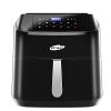 Air Fryer, Qtniue 8 Quart Electric Hot Oven, 10 Presets Electric Air Fryers Oven with Preheat, Touch Screen LED, Adjustable Time Temperature, Non-Stick Stainless Steel, Dishwasher Safe BPA Free-580D