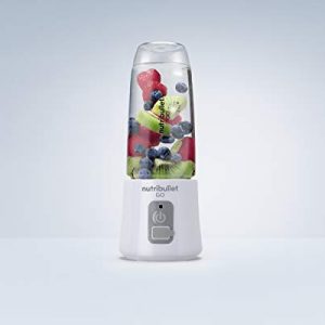 nutribullet GO Portable Blender for Shakes and Smoothies, 13 Ounces, 70 Watts, White, NB50300W