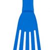 Dexter-Russell (91508) 11" Silicone Fish Turner with Cool Blue - High Heat Handle