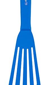 Dexter-Russell (91508) 11" Silicone Fish Turner with Cool Blue - High Heat Handle