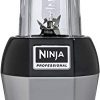 Ninja Nutri Pro Compact Personal Blender, with 18 Oz. and 24 Oz. to Go Cups, in a Black and Silver Finish