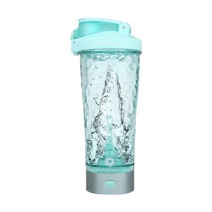 Blend Genix Premium Electric Protein Shaker Bottle,Powerful,Lightweight Vortex Mixer, Made with Tritan-BPA Free-24oz-USB Magnetic Rechargeable Shaker Cup For Making Protein Shakes (Green)