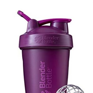 BlenderBottle Classic Shaker Bottle Perfect for Protein Shakes and Pre Workout, 28-Ounce (2 Pack), All Pink and Coral & Classic Shaker Bottle Perfect, 20-Ounce, Plum/Plum