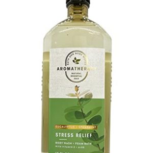 Bath & Body Works Aromatherapy Stress Relief - Eucalyptus + Spearmint Body Wash & Foam Bath, 10 Fl Oz