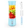 17oz Portable Blender for Shakes and Smoothies, PAMVINT USB Rechargeable Personal Blender, Personal Size Juicer Cup with 6 Blades for Travel, Gym, Dorm, Camp, School, Office­