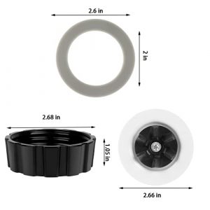 Replacement Parts For Hamilton Beach Blender Blades with Blade Gasket Blender Base Bottom Cap and 2 Rubber O Ring Sealing Ring Gasket