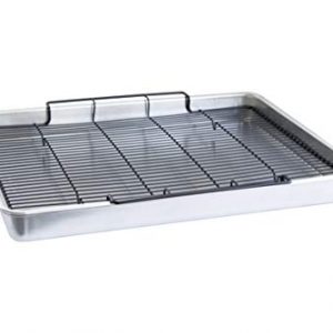 Nordic Ware Extra Large Oven Crisping Baking Tray, with Rack, 21 (l) x 15 (w) x 2 (h) inches