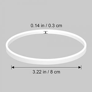5 Packs Gaskets 3.22 Inch for Ninja Rubber Gasket Replacement Parts Seal O-Ring White for Ninja Single Serve Blender Blade 6 Fin Compatible with Nutri Ninja Professional 1500 watt BL770 BL780