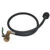 MENSI New Updated QCC1 Type Propane Refill Adapter Hose for Filling 1lb Bottles from 20lb Tank 35.5" Long with ON/Off Control Valve Easy Refill Tool