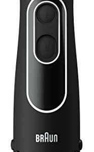 Braun MultiQuick 5 Immersion Hand Blender Patented Technology - Powerful 350 Watt - Dual Speed - Includes Beaker, Whisk, 505, Black, MQ505